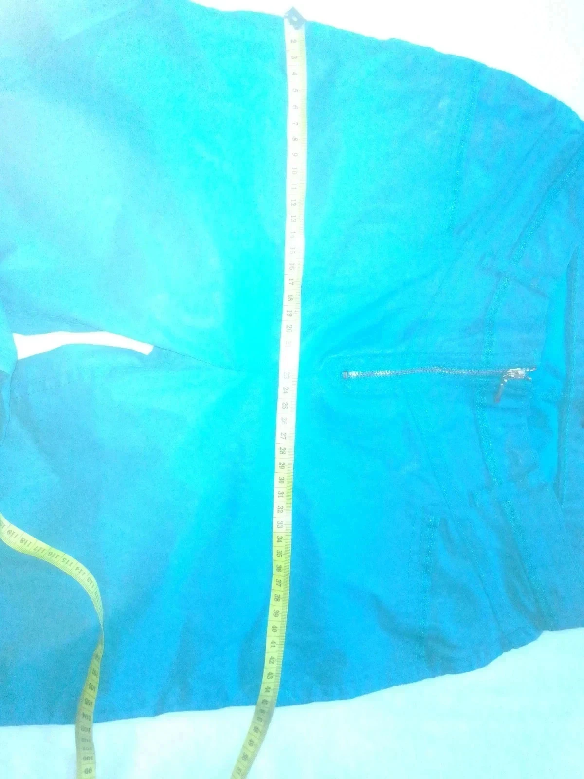 Blauwe gecoate jeans – photo 7